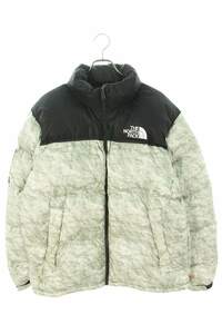 シュプリーム SUPREME ノースフェイス 19AW Paper Print Nuptse Jacket サイズ:L ペーパープリントヌプシダウンジャケット 中古 OM10