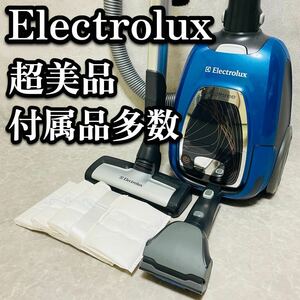 Electrolux エレクトロラックス EET530CB エルゴスリーオート 掃除機 紙パック式 クリアブルー ノズル付き