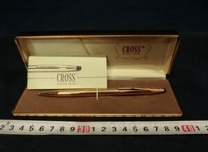 L0704 CROSS クロス 1/20 14KT ROLLED GOLD ボールペン 筆記用具 文房具 ケース