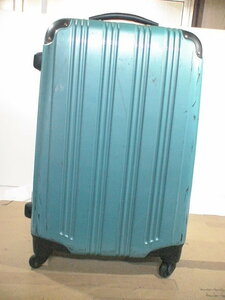 2993　グリーン TSAロック付　鍵付　スーツケース　キャリケース　旅行用　ビジネストラベルバック