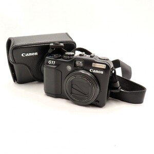 1円〜 2.Canon キヤノン PowerShot G11 コンパクトデジタルカメラ ケース付 動作未確認 y217-3396990【Y商品】