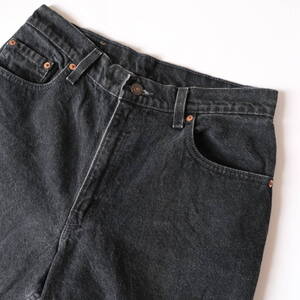 90s【 Levis 】13550-0260 リーバイス ビンテージ ブラック デニム パンツ ジーンズ / W31位 / 黒 スーパー 後染め サルファ USA製 550