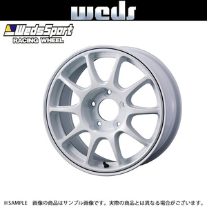 ウェッズ スポーツ WedsSport TC105X GRAVEL 15x7.0 48 5H/114.3 WHITE+BLUE LINE アルミ ホイール 1本 73969 トラスト企画 (179132546