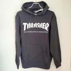 △XR【新品タグ付き】THRASHER スラッシャー  ロゴ パーカー ブラック