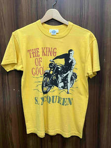 TOYS McCOY／TMC2306 S. McQUEEN TEE ”BARBED-WIRE”／半袖Tシャツ Mサイズ イエロー