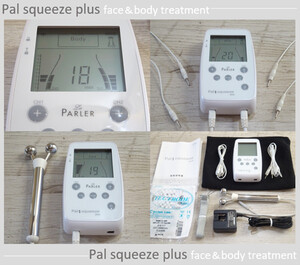 ◆訳あり ラ・パルレ 腹筋 筋肉運動 EMSマッサージ ダイエット美容器 Pal Squeeze plus メタボ シェイプ リフトアップ美顔器 痩身エステ