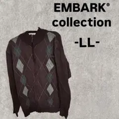 【EMBARK® collection】 （LL） 赤紫 トップス チャック