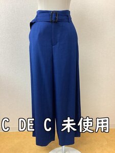 クードシャンス (C DE C) タグ付き未使用 鮮やかなブルー ワイドパンツ ウエストゴム サイズ40／L