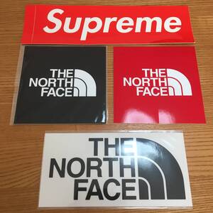 THE NORTH FACE Supreme 4枚セット ステッカー ノースフェイス シュプリーム キャンプ アウトドア スキー スノーボード