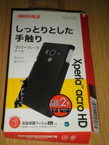 ▼ ラバーハードケース SONY Xperia acro HD フィルム2枚付き ソニー