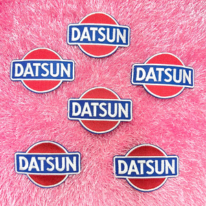 【追跡メール便 送料無料】[6枚セット] ワッペン DATSUN ダットサン (404)