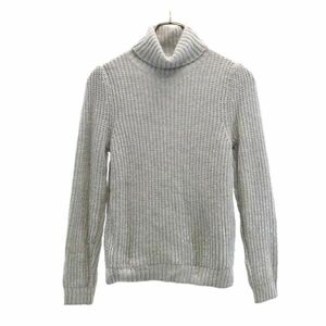 アルマーニエクスチェンジ 長袖 ウールブレンド タートルネック ニット XS グレー ARMANI EXCHANGE ラメコーティング セーター レディース