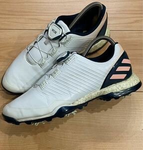 大人気モデル！ adidas GOLF アディダス ゴルフ Adipower 4ged Boa ゴルフシューズ ホワイト 23.0㎝ レディース 送料込 新規×