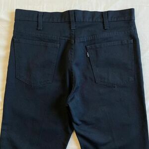 希少! 黒 70s Levi’s 517 スタプレ TCツイル W34 パンツ USA製 ロケットTALON フレア リーバイス スタプレスト ブラック 60s 80s 90s