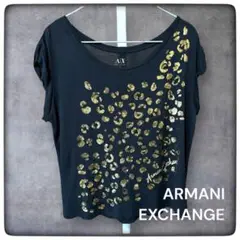 ARMANI EXCHANGE レオパード Tシャツ カットソー Ｍ