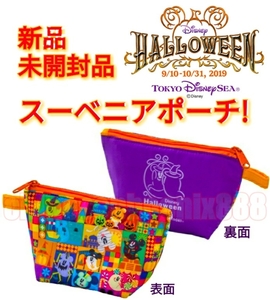 【購入済み】□スーベニアポーチ□ディズニー□リゾート□ランド□シー□２０１９□ハロウィーン□おばけ□ハロウィン□未開封品□即決□