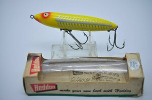 オールド ヘドン 1st ザラスプーク ファーストザラ Heddon 1st Zara Spook XRYベタ腹 縦ワレ 吹き目 箱付