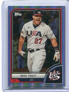 2023 Topps World Baseball Classic WBC Mike Trout Image Variation SP トラウト　バリエーション