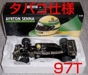 ゆうぱっく送料込 タバコ仕様 セナコレ 1/18 ロータス ルノー 97T ターボ セナ 1985 LOTUS RENAULT