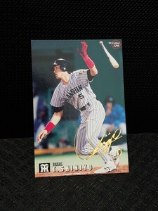 3商品以上購入で送料無料! 新庄剛志 プロ野球チップス プロ野球カード 1999 金箔サイン 阪神タイガース カルビー 179 レギュラーカード