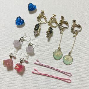 ６種セット　超美品　イヤリング　マグネットピアス　ヘアピン　アクセサリーセット　子供も付けられる