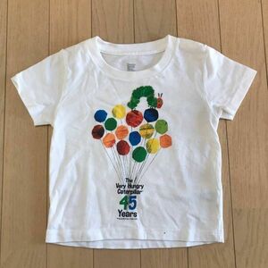 人気★はらぺこあおむしTHE VERY HUNGRY CATERPILLAR/ 半袖 Tシャツ ホワイト 白 キッズ 90