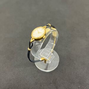 4℃ ヨンドシー 22K GOLD PLATED クォーツ レディース 腕時計 時計 不動品 231219 ◎インボイス対応可◎