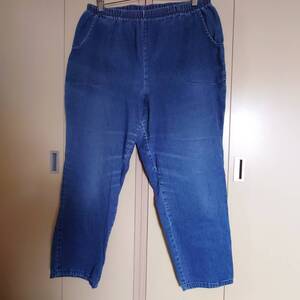 DENIM＆CO（デニム＆カンパニー）【ブランド古着デニムパンツ ウエスト84cm】(unisex)size合えば兼用可薄いインディゴブルー400-7L1905