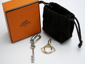 エルメス　HERMES　チャーム　キーリング　箱