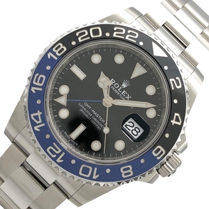 ロレックス ROLEX GMTマスター2 ランダムシリアル 116710BLNR ブラック SS 腕時計 メンズ 中古