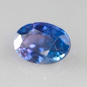 ★希少★天然バイカラーサファイアルース1.075ct[パープル/ブルー] ★オーバルミックスカット★美品★パープルブルー★バイカラー