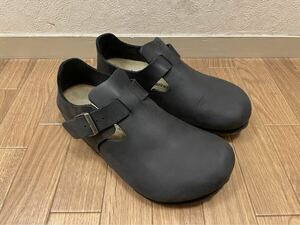 美品　ビルケンシュトック ロンドン オイルドレザー Black 40 BIRKENSTOCK 