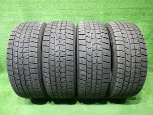 中古 ダンロップ タイヤ 冬 215/55R16 4本 2019年 WM02