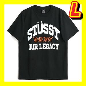 stussy x our legacy WORK SHOP COLLEGIATE TEE PIGMENT DYED TAUPE ステューシー アワーレガシー ワークショップ カレッジ Tシャツ L