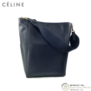 セリーヌ （CELINE） サングル バケット ワンショルダー バッグ 18959 ネイビー（中古）