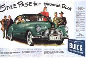 ◆1946年の自動車広告　ビュイック　BUICK　GM