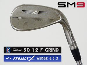 【良～美品】PGAツアー支給品 Titleist VOKEY SM9 RAW ウェッジ 50度 xx40T ツアーシリアル刻印 PROJECT X WEDGE プロトタイプ 本物保証