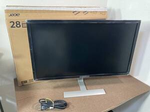 【中古品】acer RT280K Abmiipx 28インチ 4K 液晶モニター ディスプレイ 2018年製 通電動作確認済