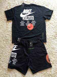 未使用 タグ付 NIKE WORLD TOUR T-shirt&Short Setup ナイキ ワールドツアー Tシャツ&ハーフパンツ DR0990-010&DR0646-010 XXL 正規店購入