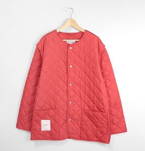 Martin Margiela 10 ◆20AW recycle quilt jacket ノーカラー キルティングジャケット 赤 48 ナイロン ブルゾン マルタンマルジェラ ◆WX11