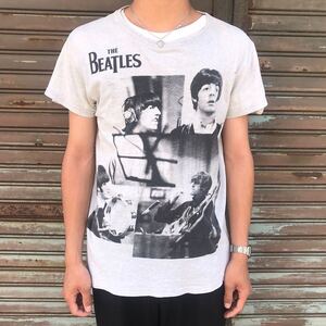 The Beatles ビートルズ バンドTシャツ 半袖 グレー ミュージック2010 ジョンレノン カットソー グレー プリント アビーロード S