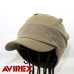 オスロキャップ 帽子 AVIREX SWEAT OSLO スウェット アヴィレックス ブラウン 80315400-70 アビレックス ミリタリー USA アメリカ