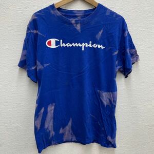Champion チャンピオン 半袖 Tシャツ ロゴ ブルー M