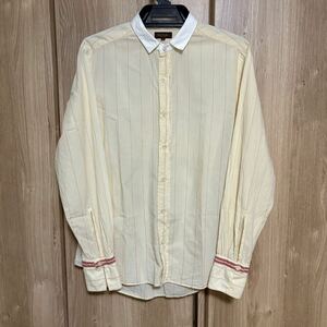 831 paul smith ポールスミス コレクション　長袖クレリックストライプシャツ　M