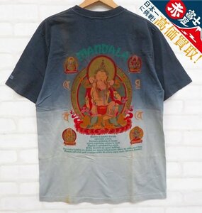 8T3246【クリックポスト対応】SUNSURF 曼荼羅 半袖Tシャツ USA製 サンサーフ