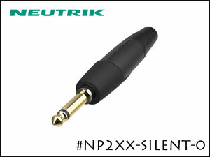 ●Neutrik NP2XX-SILENT-0 ノイトリック モノラル・フォンプラグ サイレントプラグ