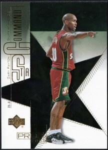 【ゲイリーペイトン】NBA00-01 UpperDeck Pros＆Prospects StarCommand #SC12 GaryPayton/SeattleSupersonics