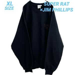 SUPER RAT×JIM PHILLIPS コラボ スウェット 秋 B9413