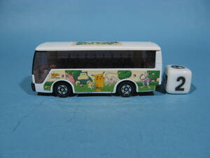 絶版 トミー トミカ 赤箱 No38-6 1/145 ポケモン バス ② H箱なし TOMICA POCKET MONSTERS BUS (ISUZU SUPER HI-DECKER BUS) (中古・美品)