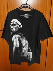 adidas Lebron James Ｔシャツ 2XL cavs レブロン ジェームズ ジェームス キャブス 黒